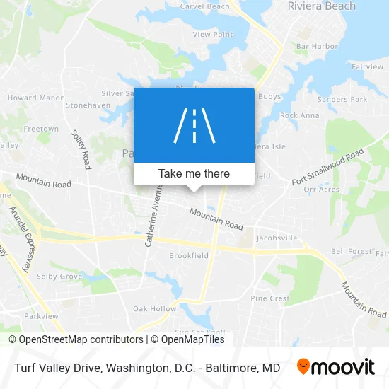 Turf Valley Drive map