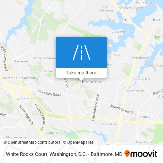 White Rocks Court map