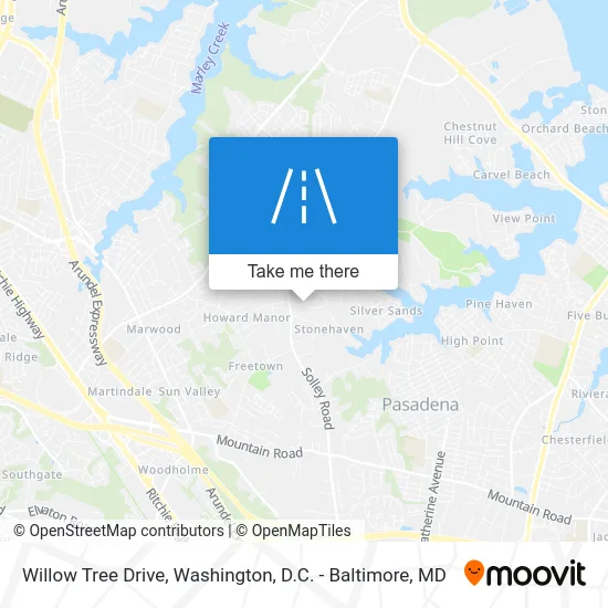 Willow Tree Drive map