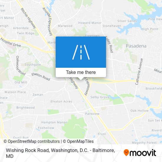 Mapa de Wishing Rock Road