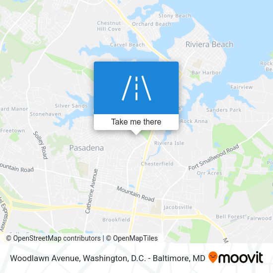 Woodlawn Avenue map