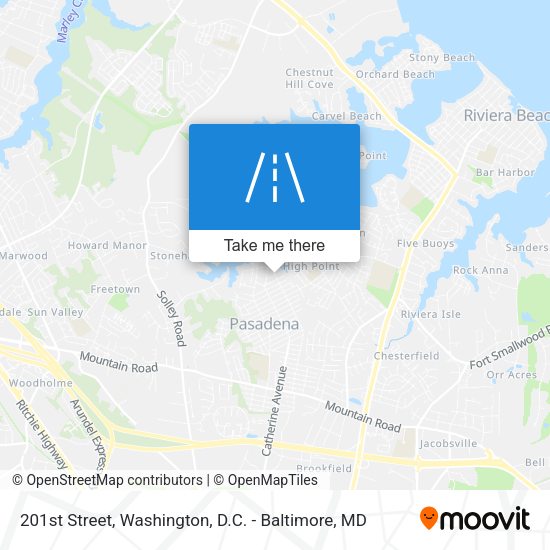 201st Street map