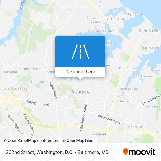 202nd Street map
