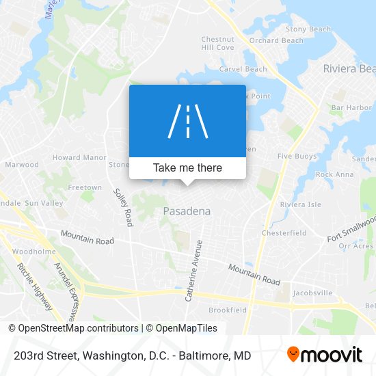 Mapa de 203rd Street