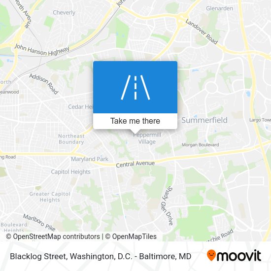 Mapa de Blacklog Street