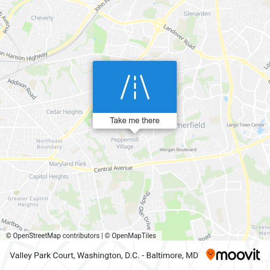 Mapa de Valley Park Court