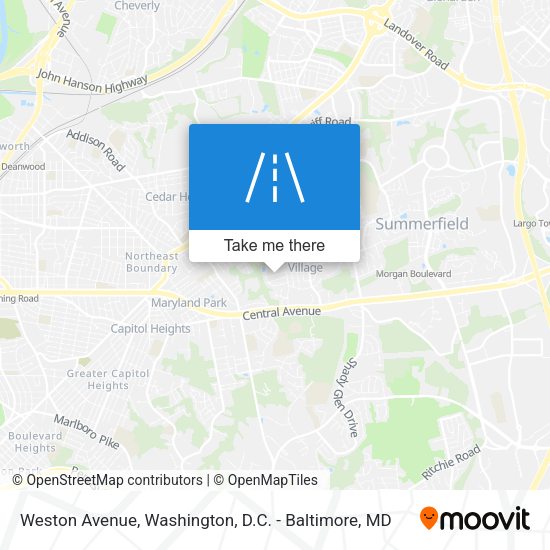 Mapa de Weston Avenue
