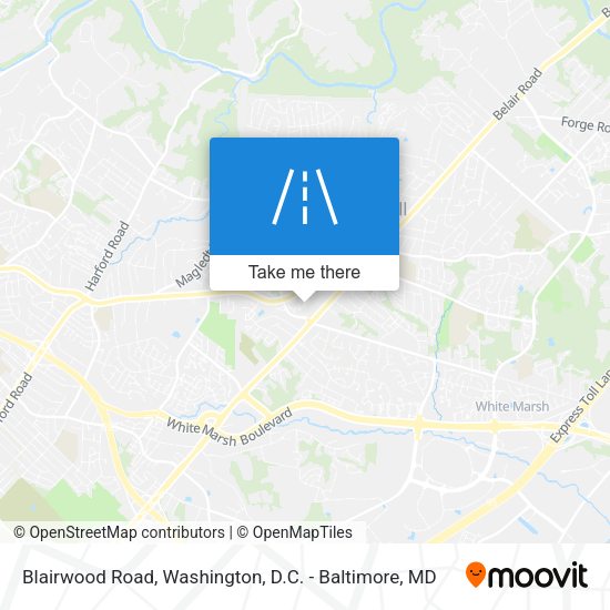 Blairwood Road map