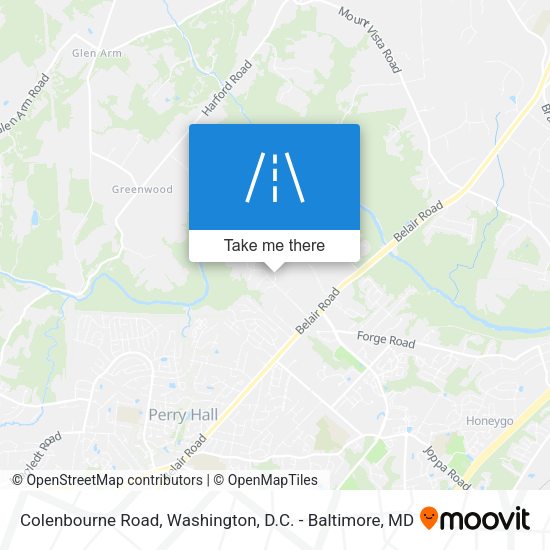 Mapa de Colenbourne Road