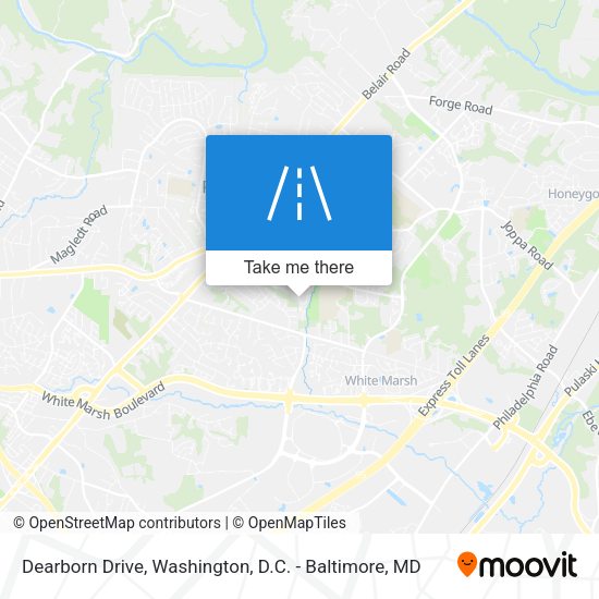 Dearborn Drive map