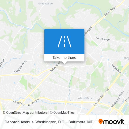 Mapa de Deborah Avenue
