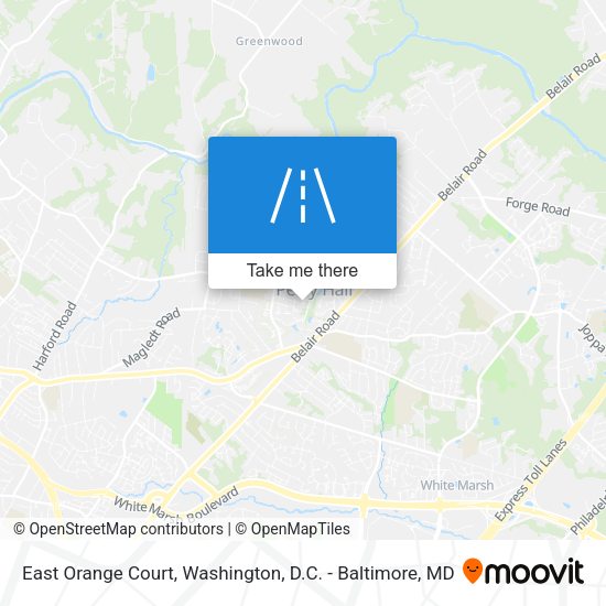East Orange Court map