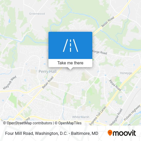 Mapa de Four Mill Road