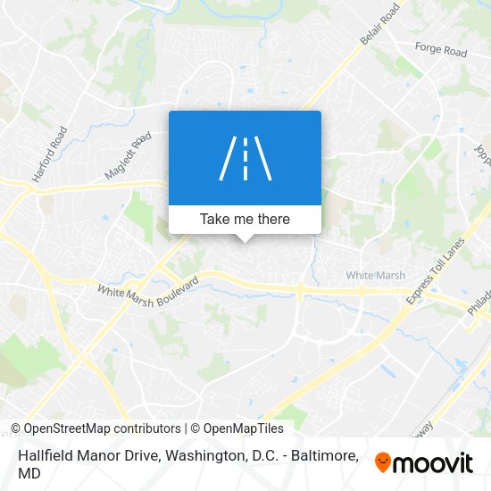 Mapa de Hallfield Manor Drive