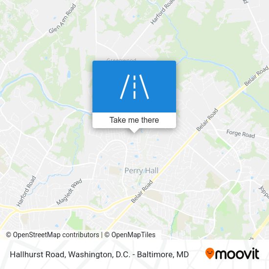 Hallhurst Road map