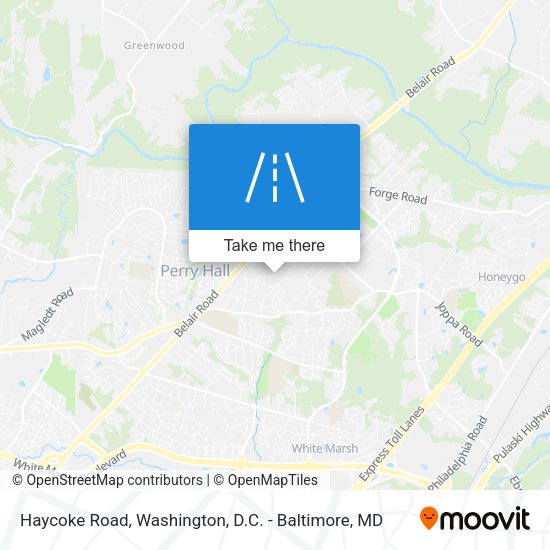 Haycoke Road map