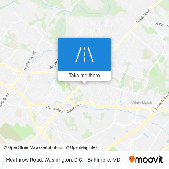 Mapa de Heathrow Road