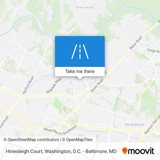 Mapa de Hinesleigh Court