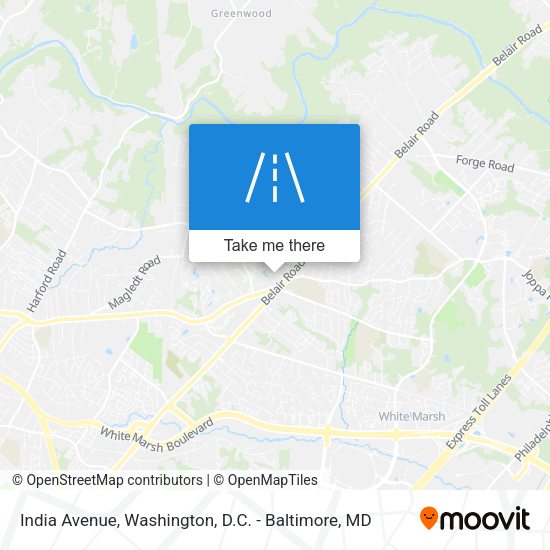 Mapa de India Avenue