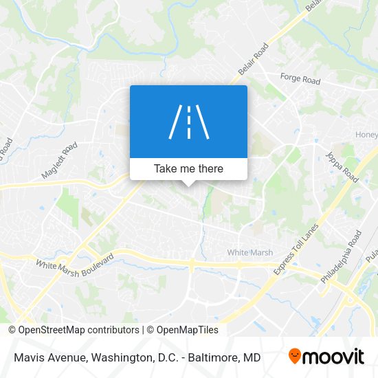 Mavis Avenue map
