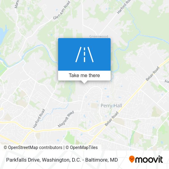 Parkfalls Drive map