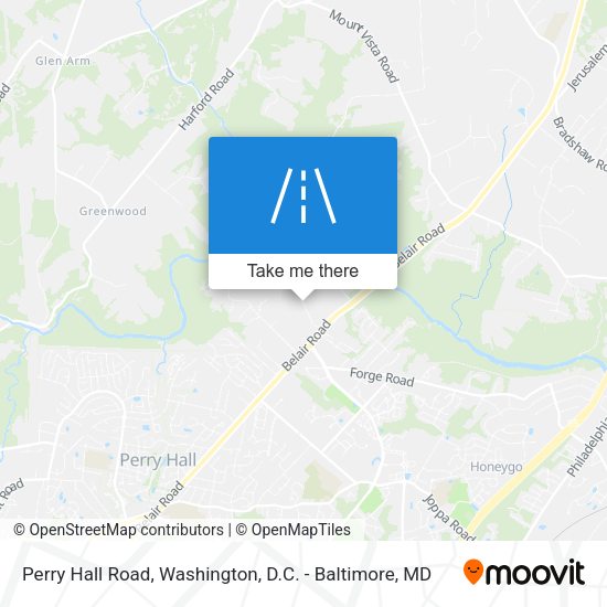 Perry Hall Road map