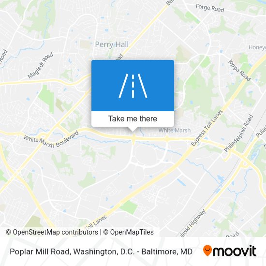Poplar Mill Road map