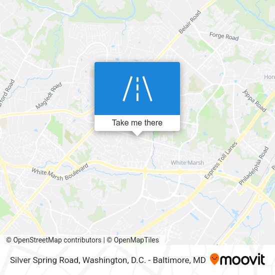 Silver Spring Road map