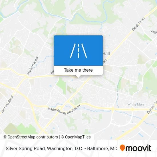 Silver Spring Road map