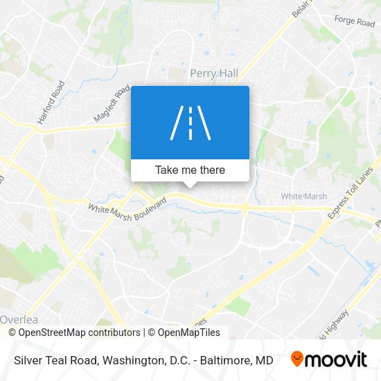 Mapa de Silver Teal Road