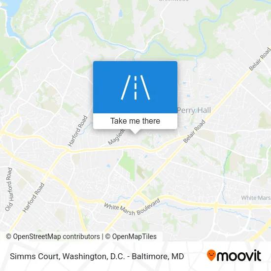 Simms Court map