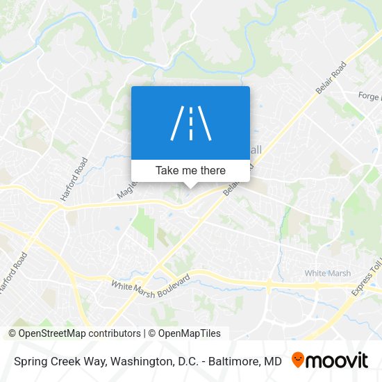 Spring Creek Way map