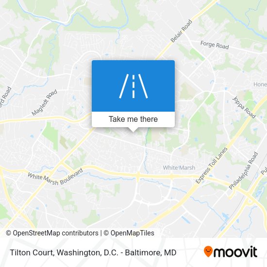 Tilton Court map
