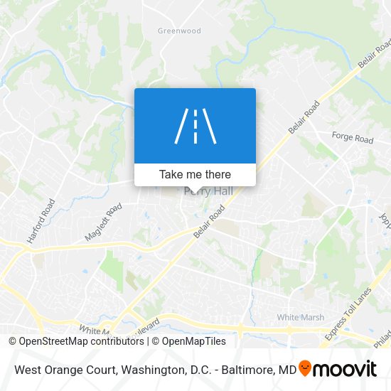 Mapa de West Orange Court