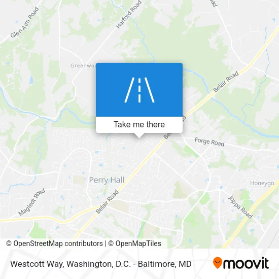 Westcott Way map