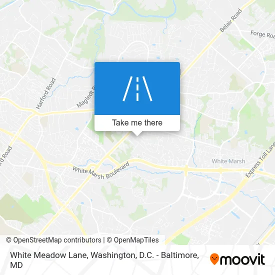 White Meadow Lane map