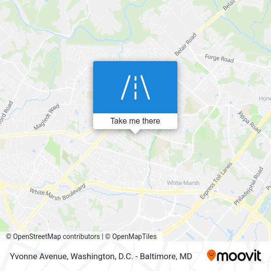 Yvonne Avenue map
