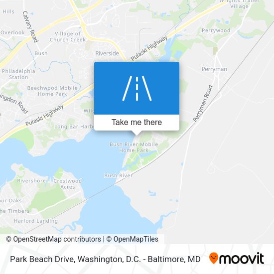Park Beach Drive map