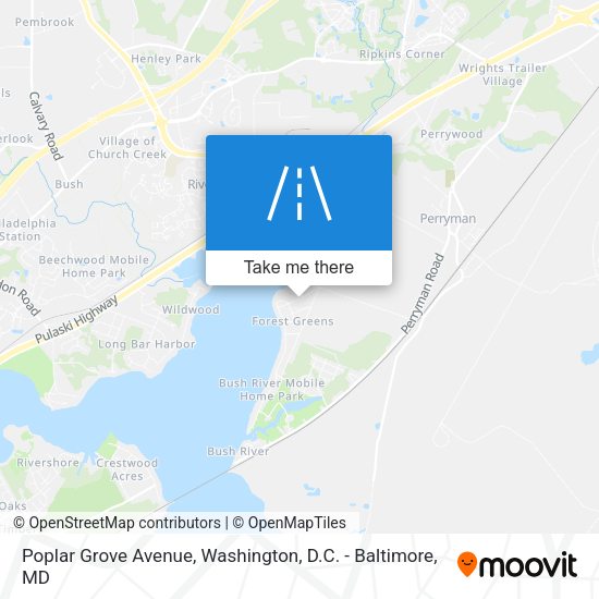 Mapa de Poplar Grove Avenue