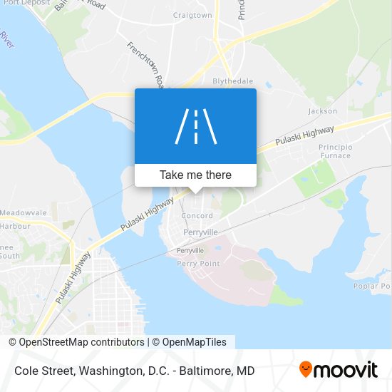 Cole Street map