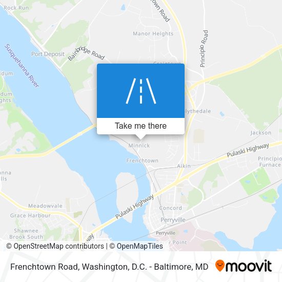 Frenchtown Road map