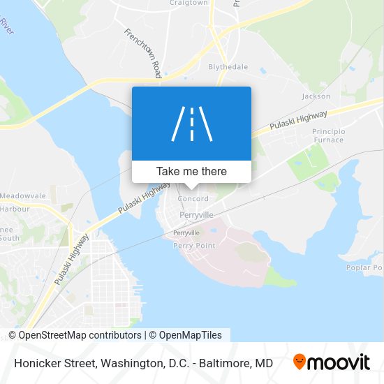 Honicker Street map
