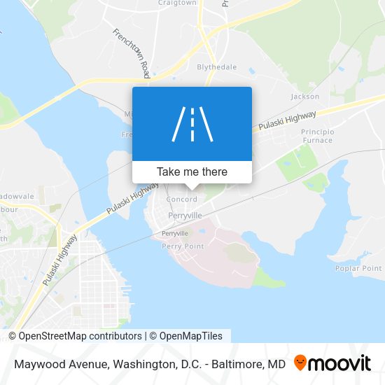 Maywood Avenue map