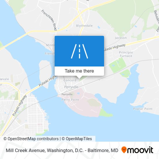 Mill Creek Avenue map