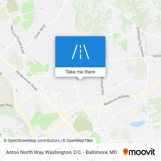 Mapa de Anton North Way