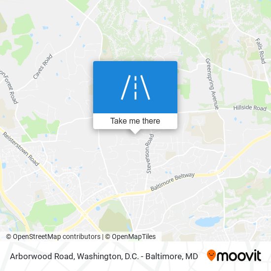 Arborwood Road map