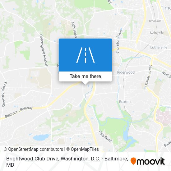 Brightwood Club Drive map