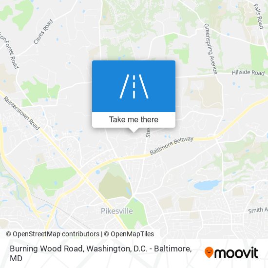 Mapa de Burning Wood Road