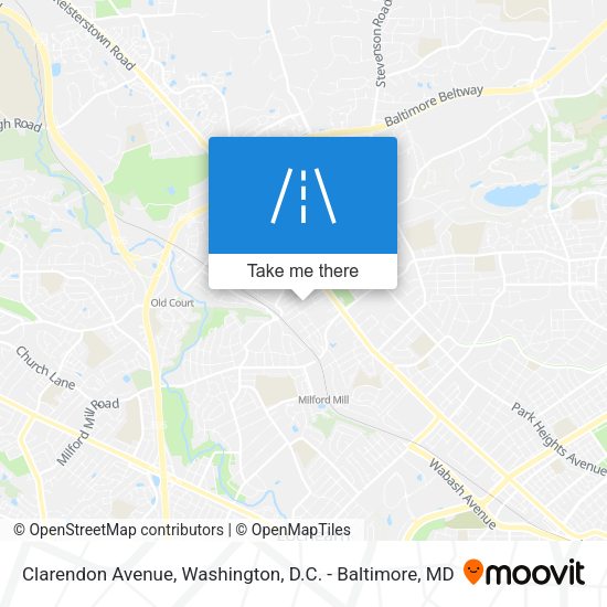 Mapa de Clarendon Avenue