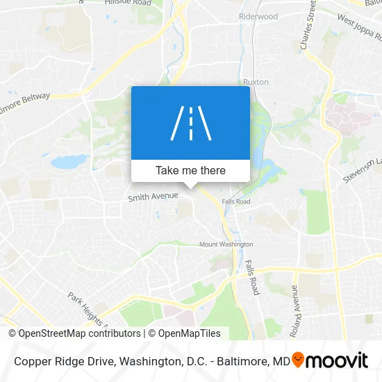 Copper Ridge Drive map